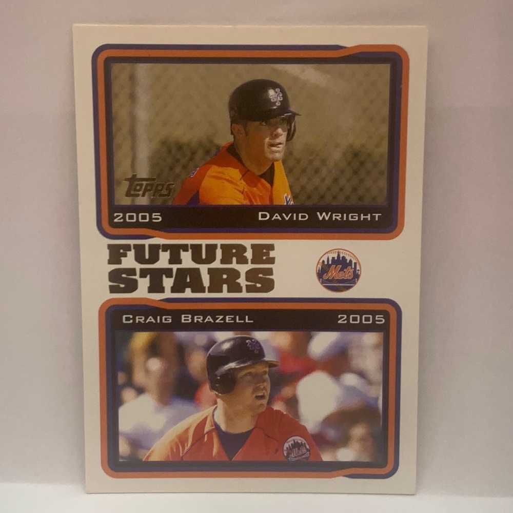 2005 Topps David Wright Craig Brazil Mets #330 (005)